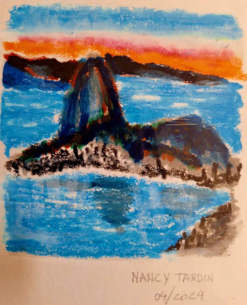 Serene Coastal Sunset: A Vibrant Journey Through Nature's Palette