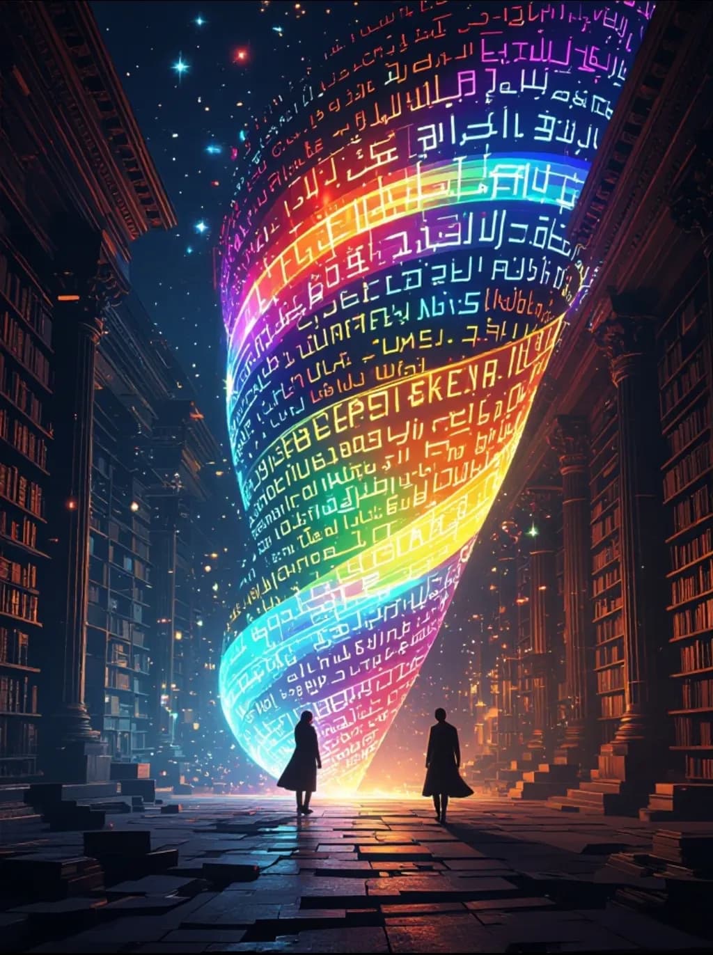 Whispers of the Infinite: A Journey Through the Cosmic Library of Knowledge
