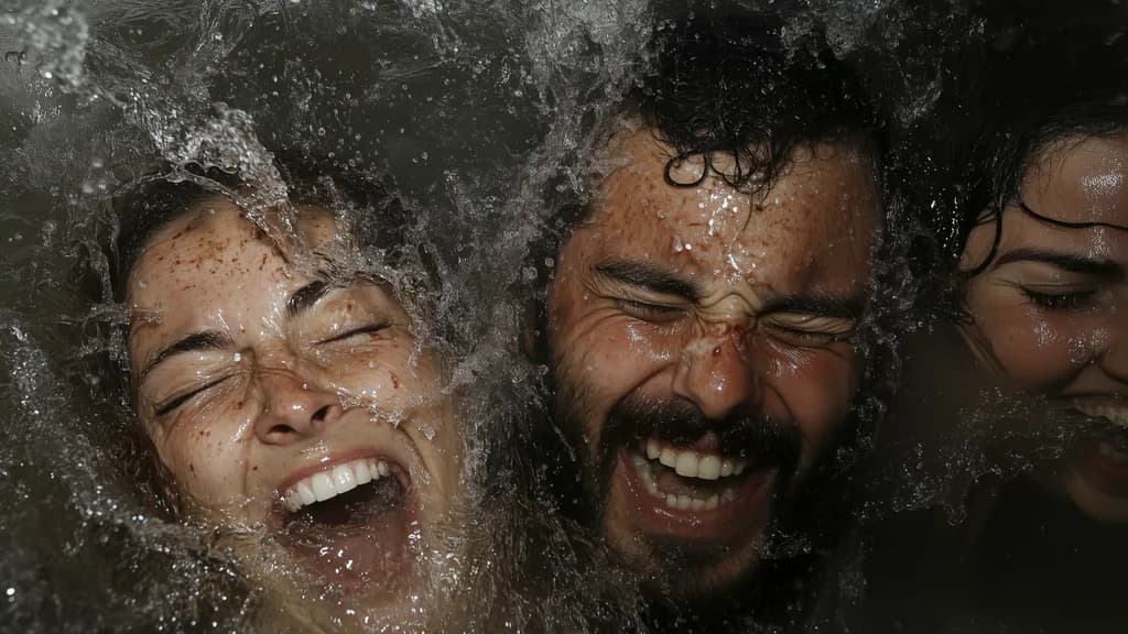 Joyful Waves: Capturing the Essence of Laughter and Connection in Water