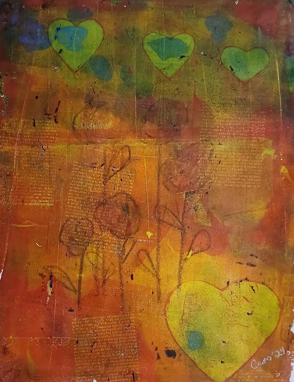 Vibrant Whispers of Love: A Colorful Journey Through Hearts and Blooms