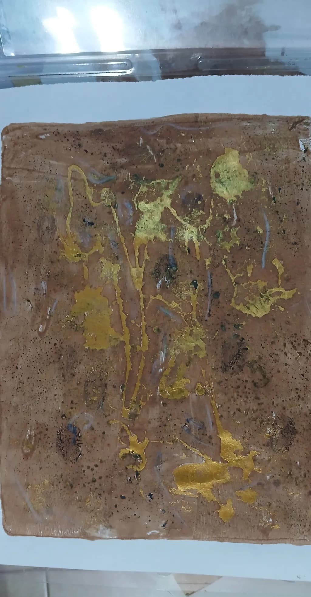 Golden Earth: An Abstract Journey Through Texture and Pattern