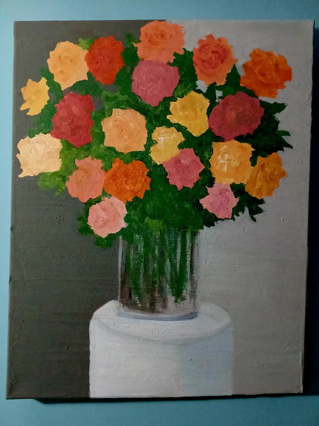 Vibrant Bouquet: A Celebration of Roses in Bloom