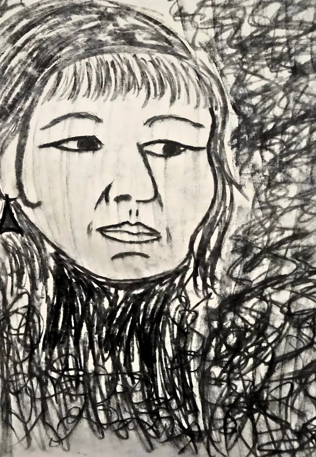 Whispers of Emotion: A Monochrome Portrait Journey Through Abstract Expression