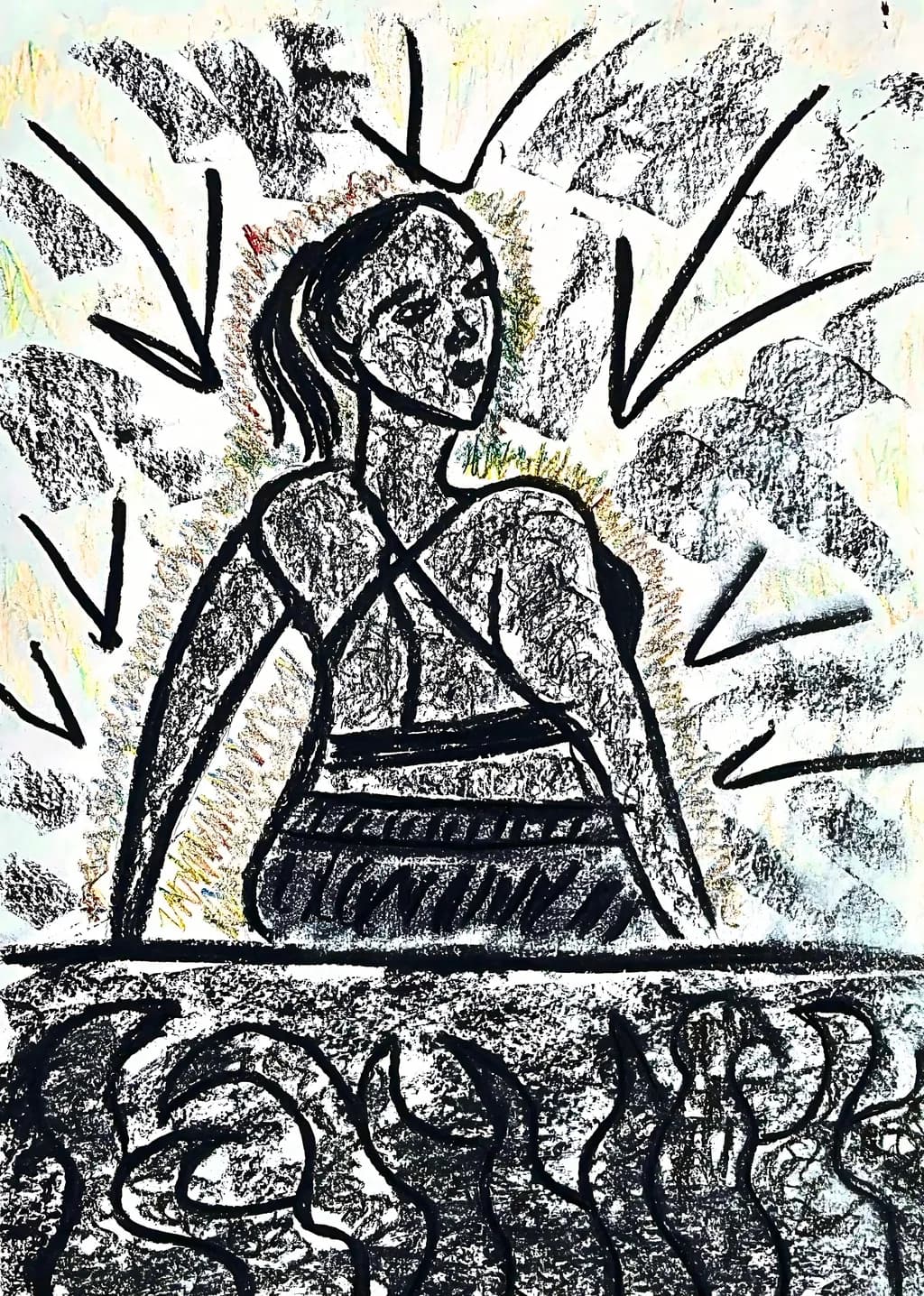 Vibrant Echoes of Expression: A Dynamic Journey Through Abstract Figures