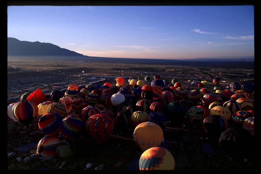 Colorful Horizons: A Festival of Balloons Against the Sky's Embrace
