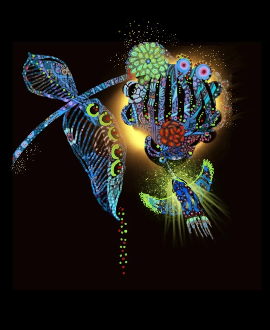 Illuminated Floral Flight