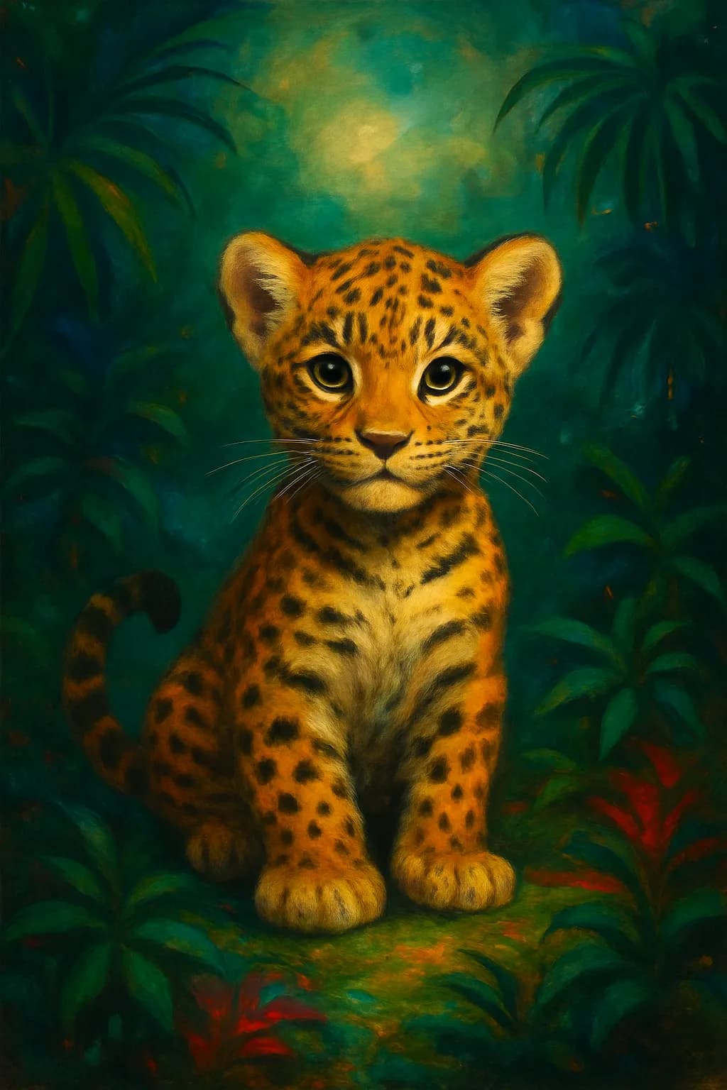 Young Leopard in Jungle
