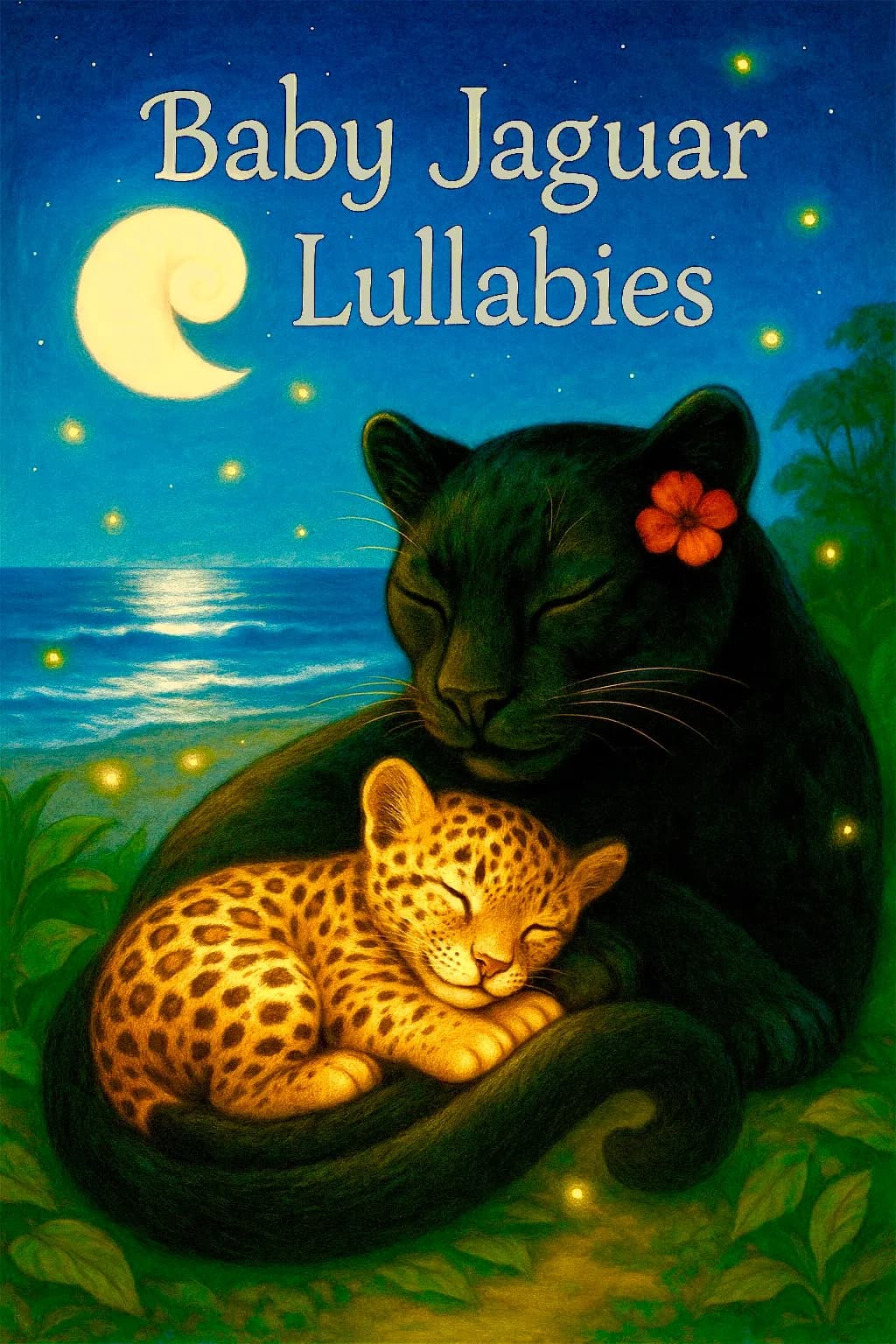 Whispers of the Night: A Mother Jaguar's Embrace