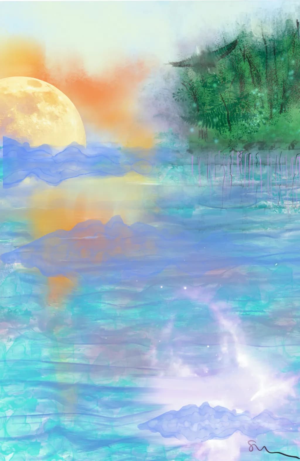 Moonlit Reflections