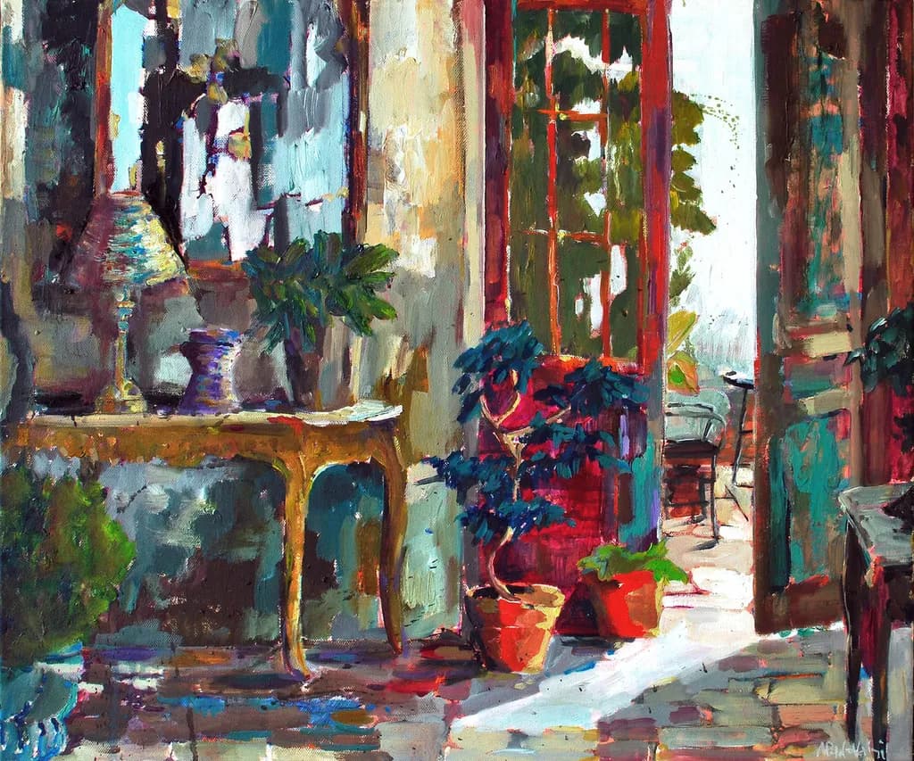 Whispers of Light: A Colorful Embrace of Nature and Home