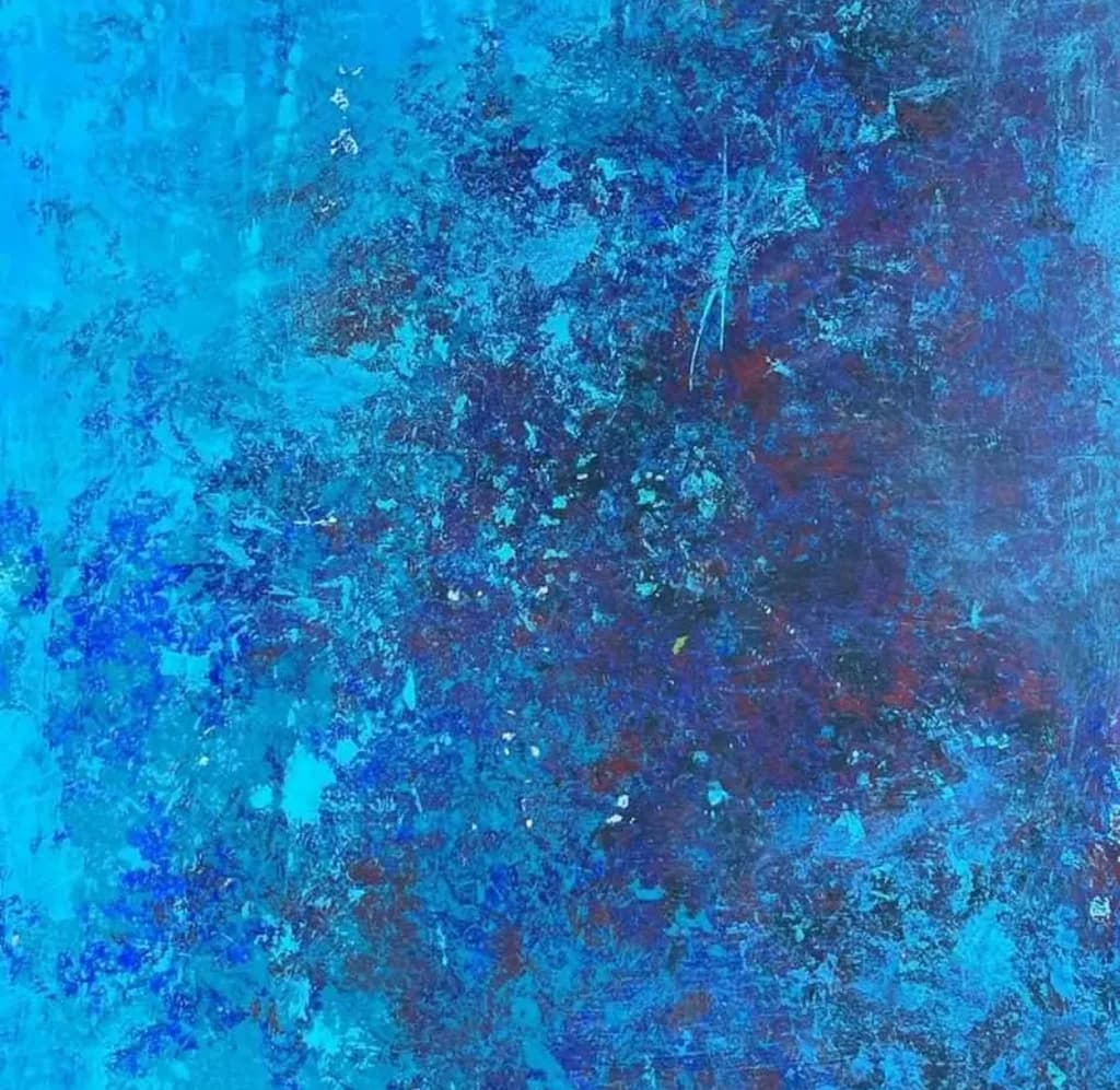 Oceanic Whispers: A Deep Dive into Tranquil Blues and Textured Depths