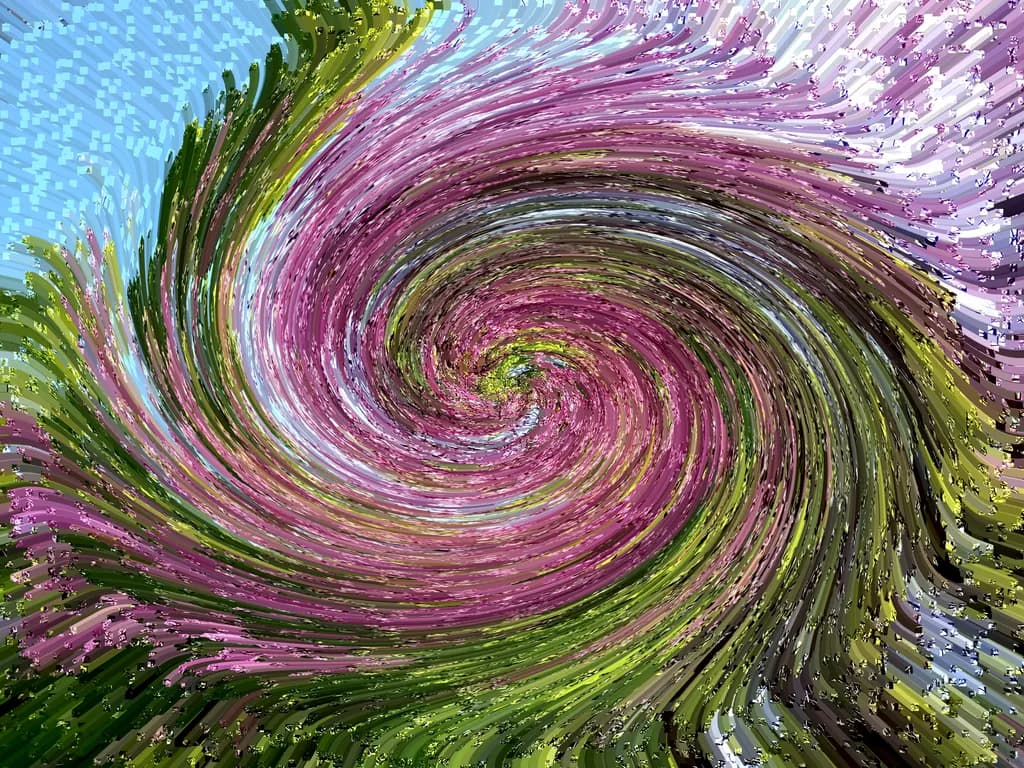 Whirlwind of Blossoms: A Vibrant Dance of Color and Nature
