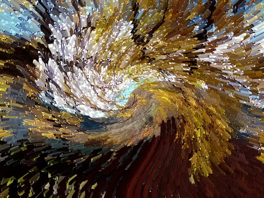 Whirlwind of Autumn: A Dynamic Dance of Color and Light