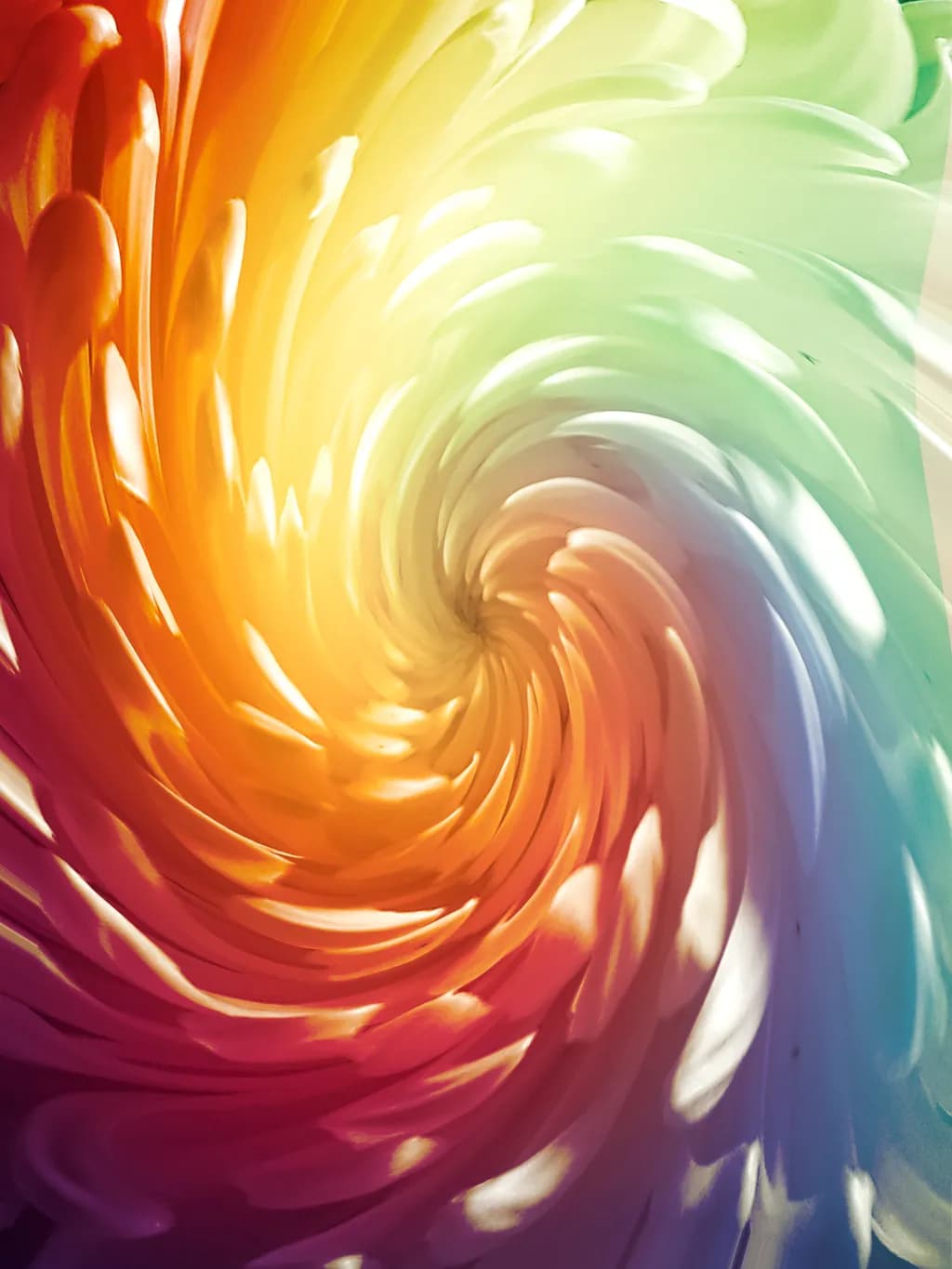 Vortex of Vibrant Colors: A Whirlwind of Emotion and Light