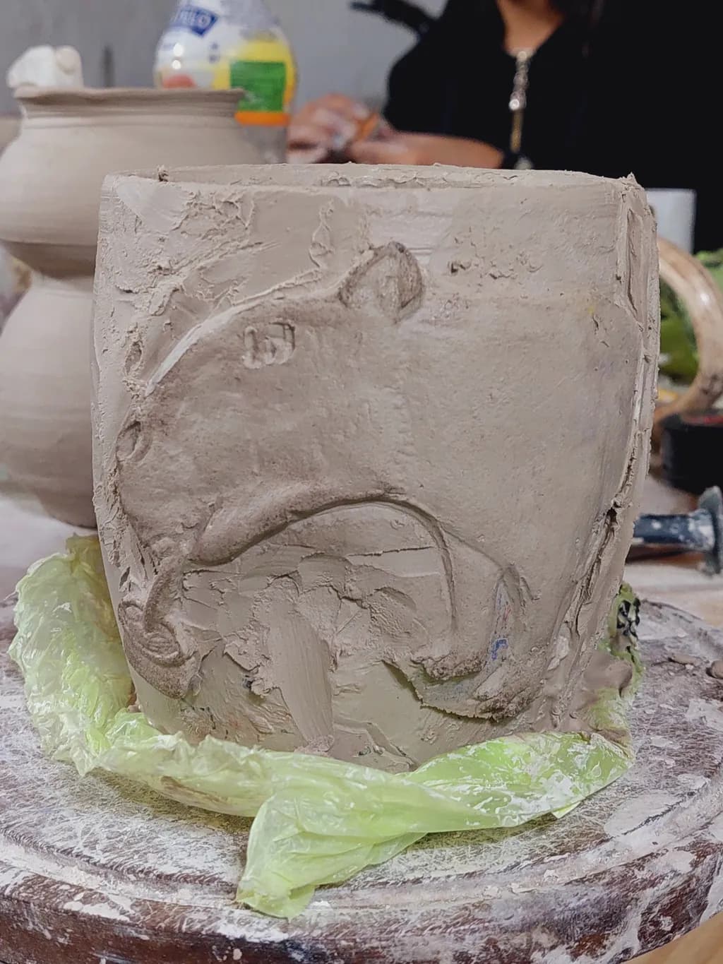 Whiskers in Clay: A Playful Tribute to Nature's Mischief