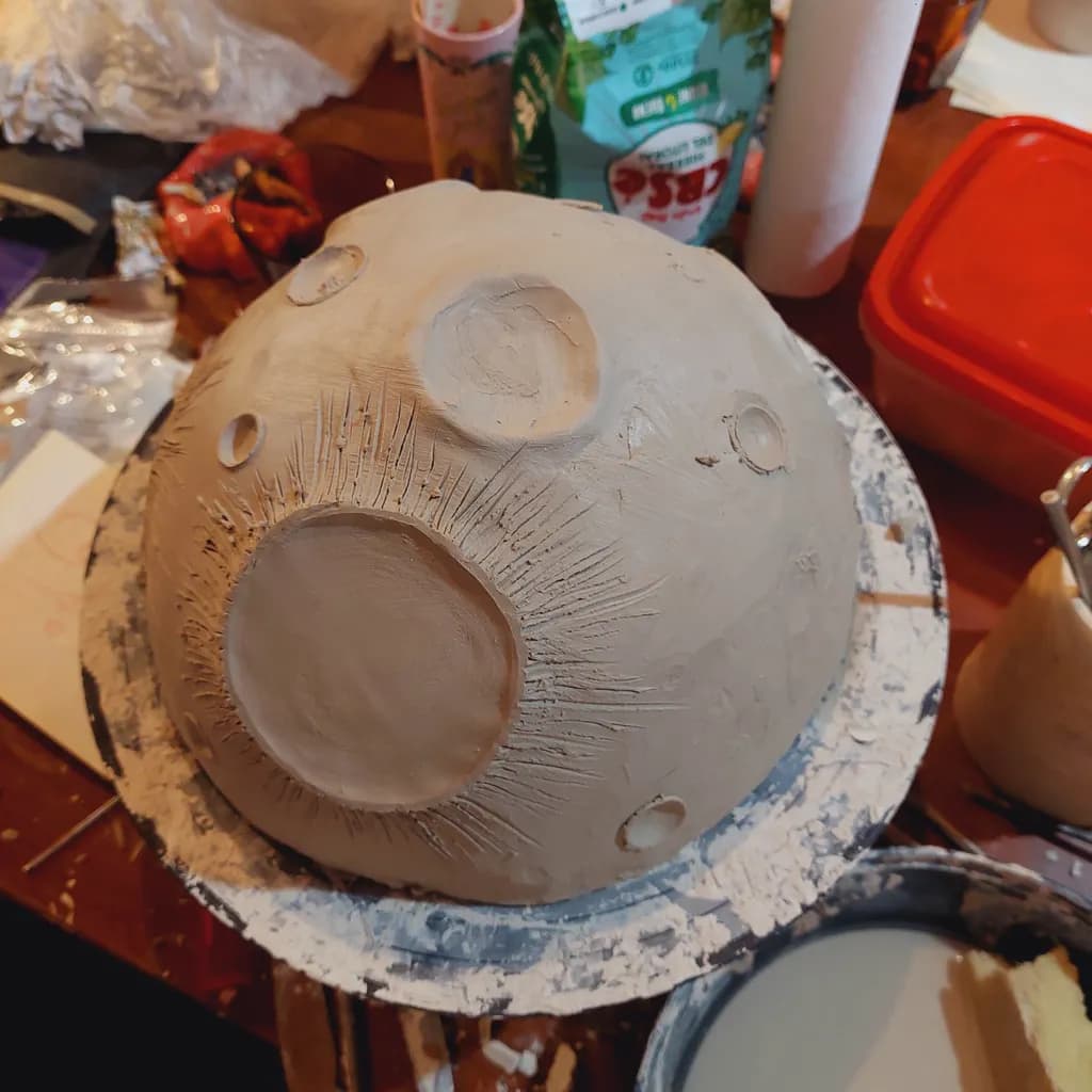 Celestial Whimsy: A Playful Exploration of Texture in Clay Sculpture