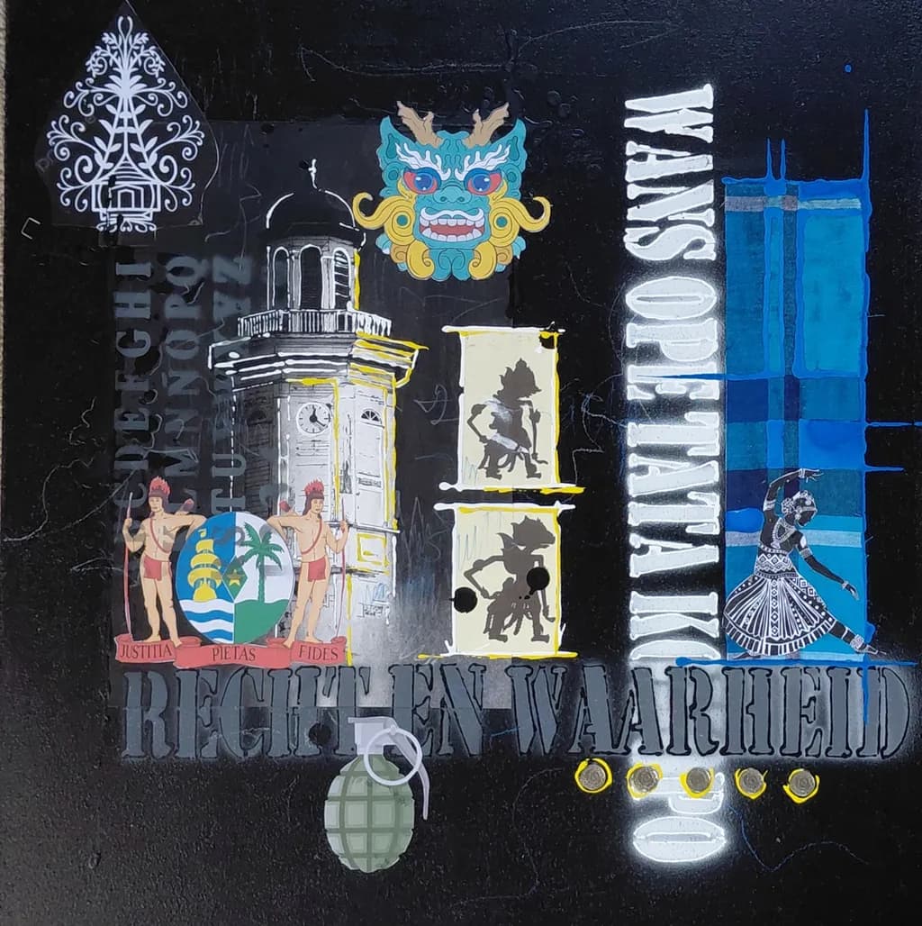 Cultural Echoes: A Collage of History and Symbolism in Expression