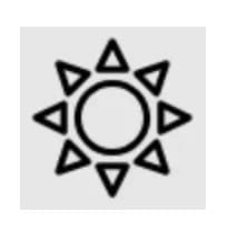 Radiant Geometry: The Sun's Embrace in Minimalist Design
