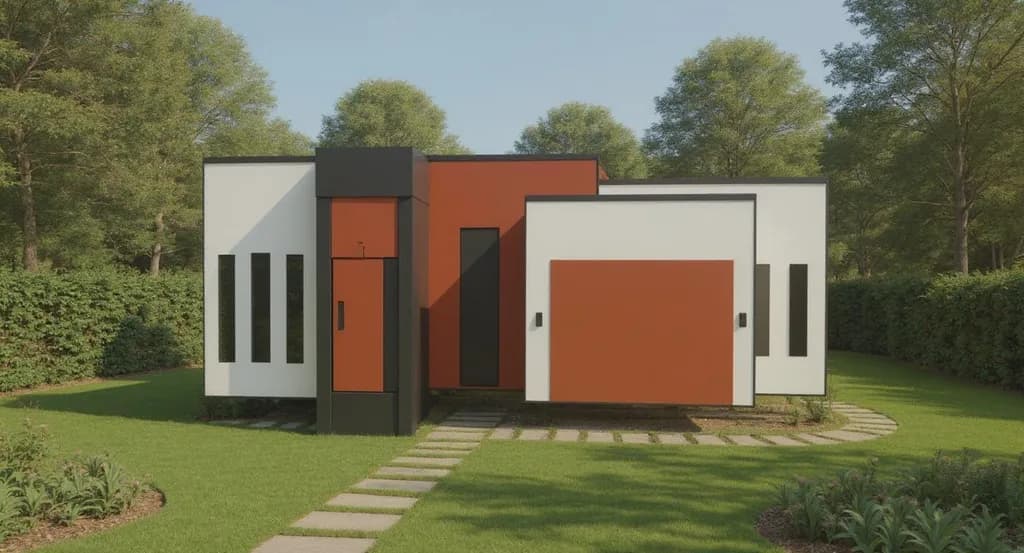 Modern Harmony: A Contemporary Home Embracing Nature's Serenity
