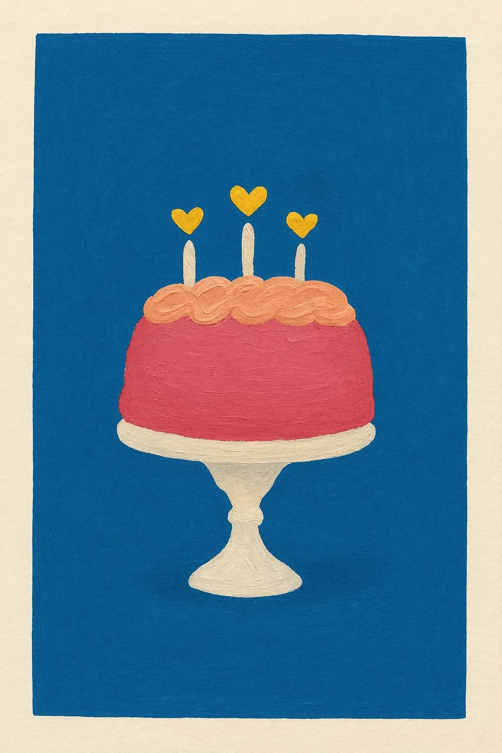 Sweet Celebration: A Whimsical Cake with Heartfelt Candles