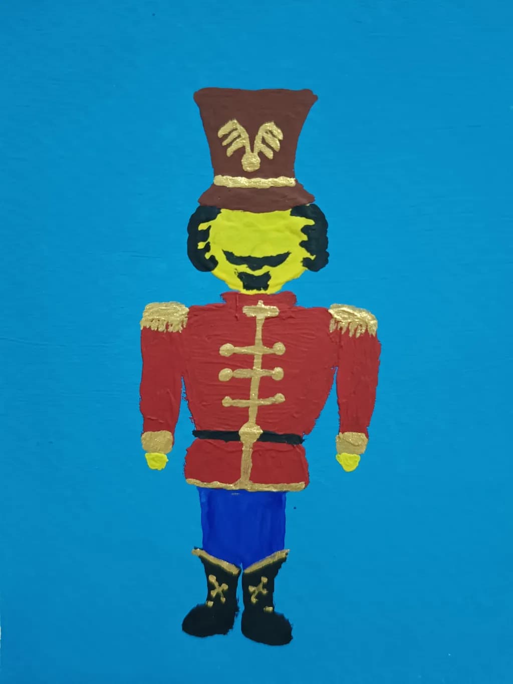 Whimsical Toy Soldier: A Colorful Character in Playful Harmony