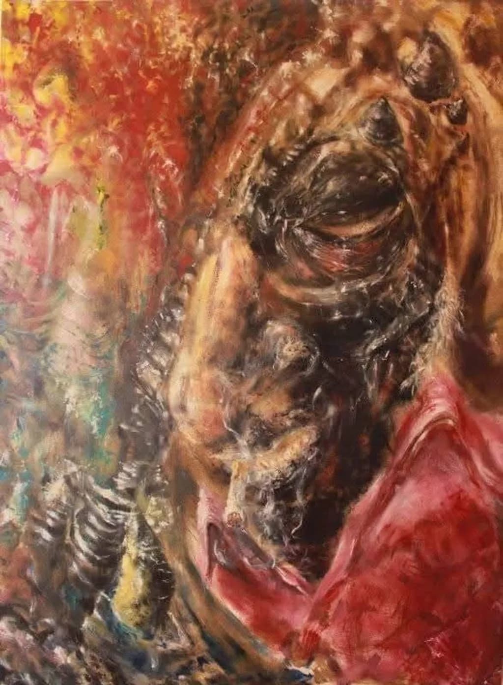 Giraffe in Warm Light