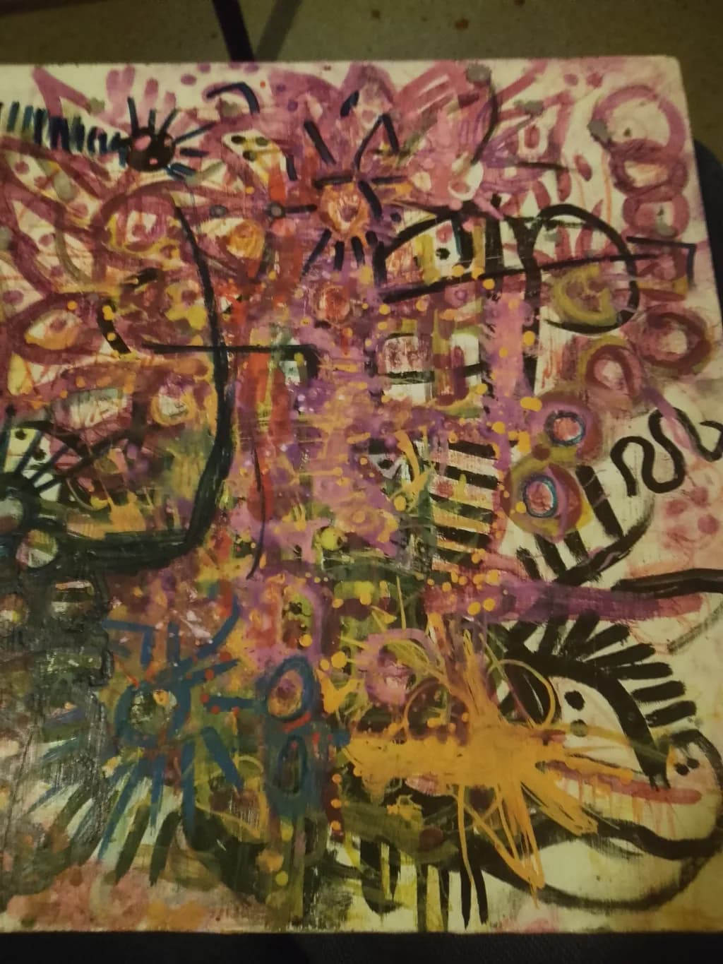Vibrant Chaos: An Abstract Journey Through Color and Emotion