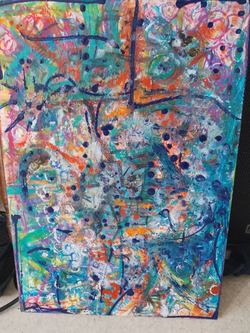 Vibrant Chaos: A Dance of Color and Emotion in Abstract Expressionism