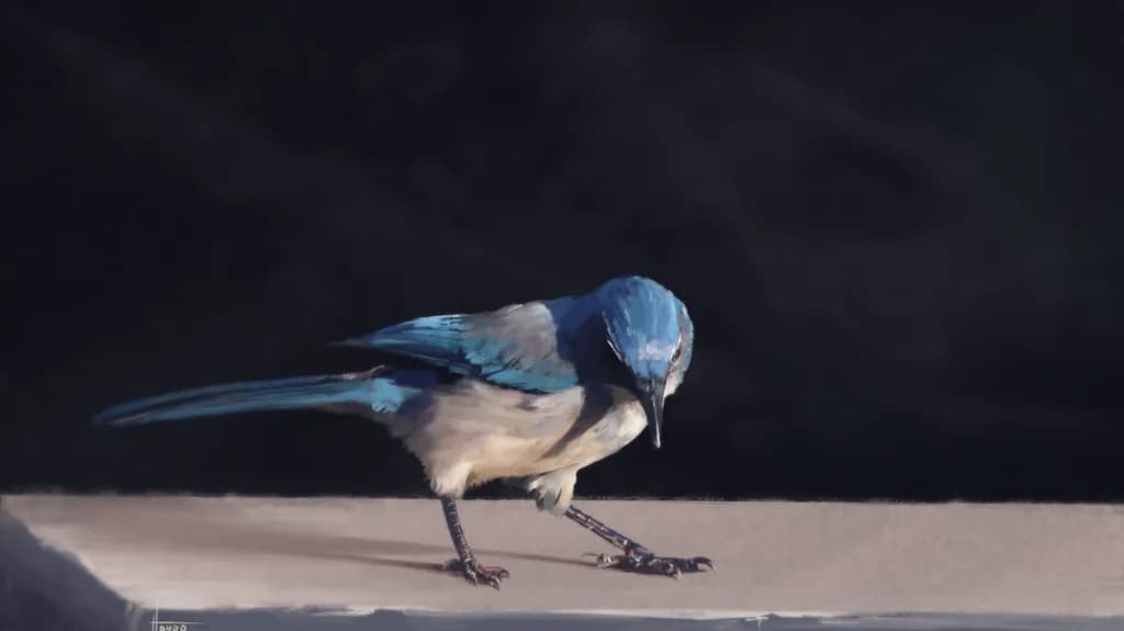 Whispers of the Blue Jay: A Moment in Nature's Elegance