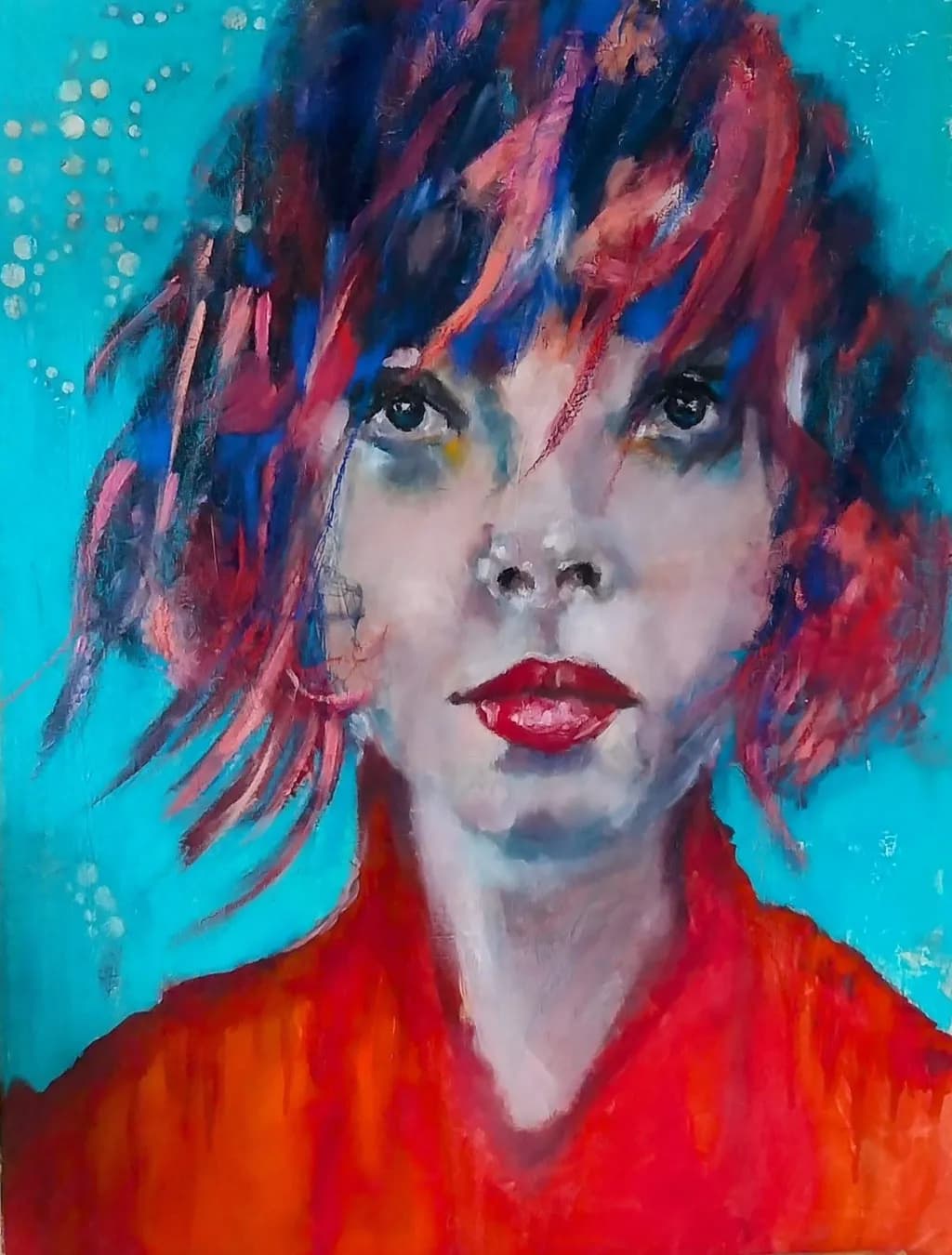 Vibrant Echoes: A Portrait of Colorful Identity