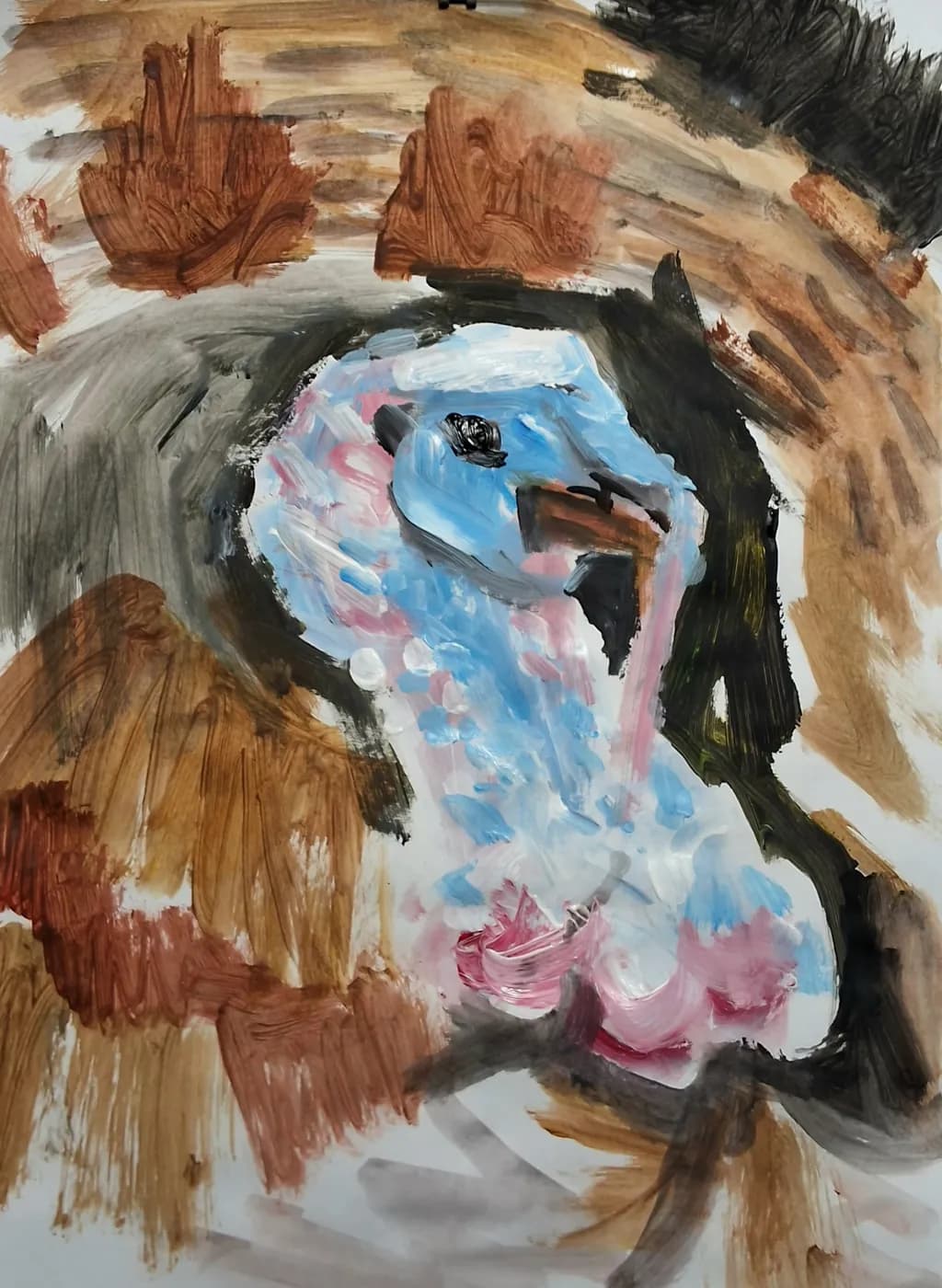 Colorful Turkey Portrait