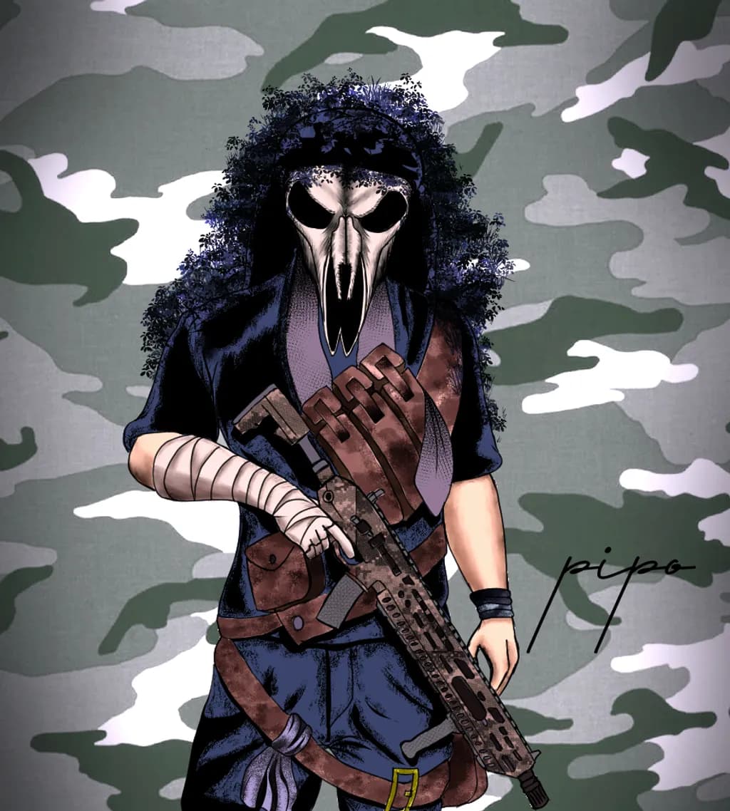 Camo Masked Soldier