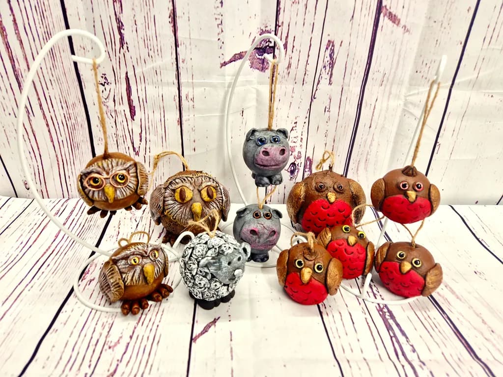 Whimsical Animal Ornaments