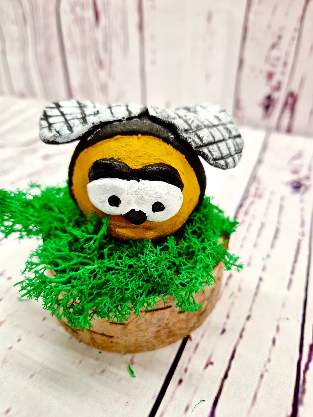 Playful Bee Figurine