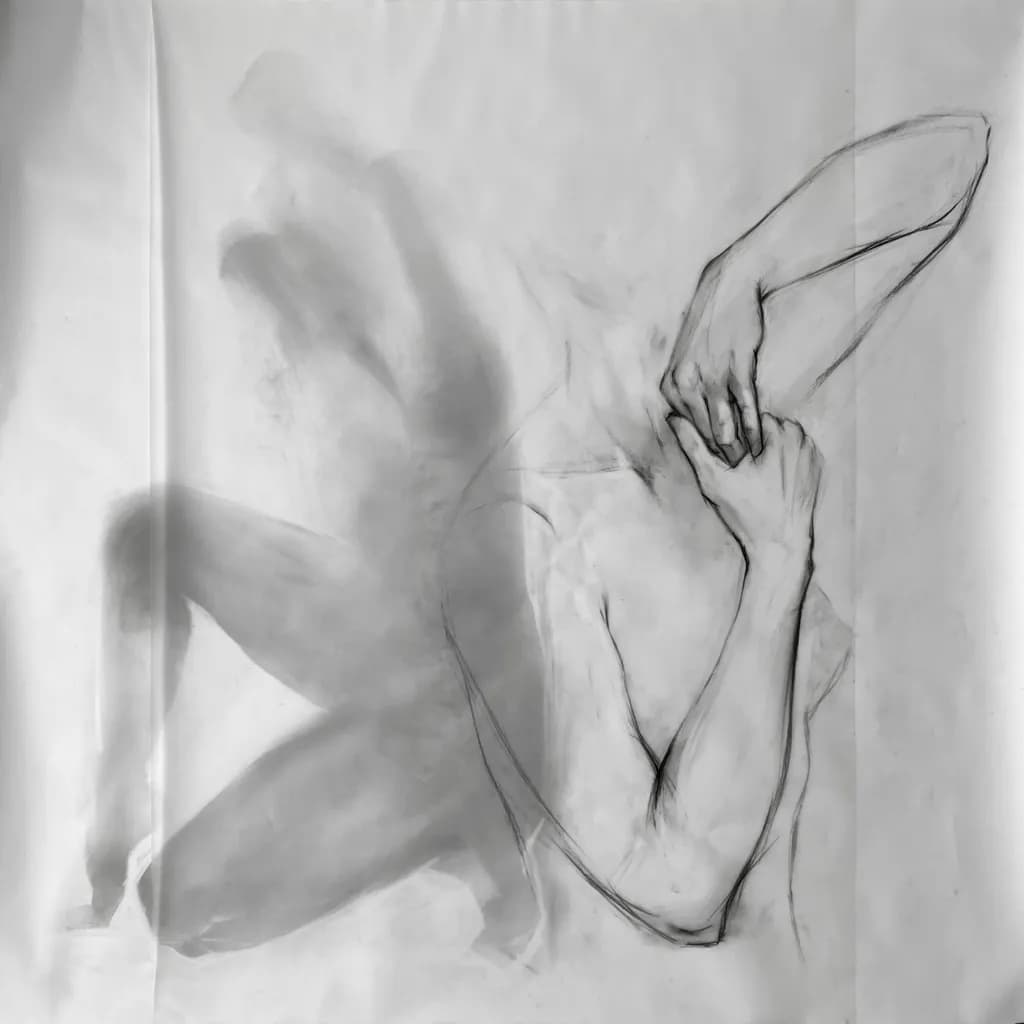 Monochrome Gestures: An Abstract Exploration of Form and Expression