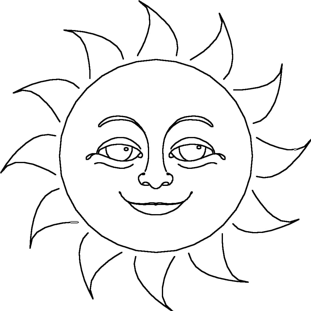 Radiant Smiles: A Whimsical Sun Illustration