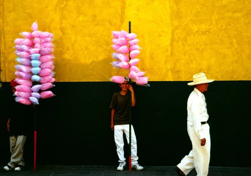 Colorful Moments: A Vibrant Encounter with Cotton Candy and Everyday Life