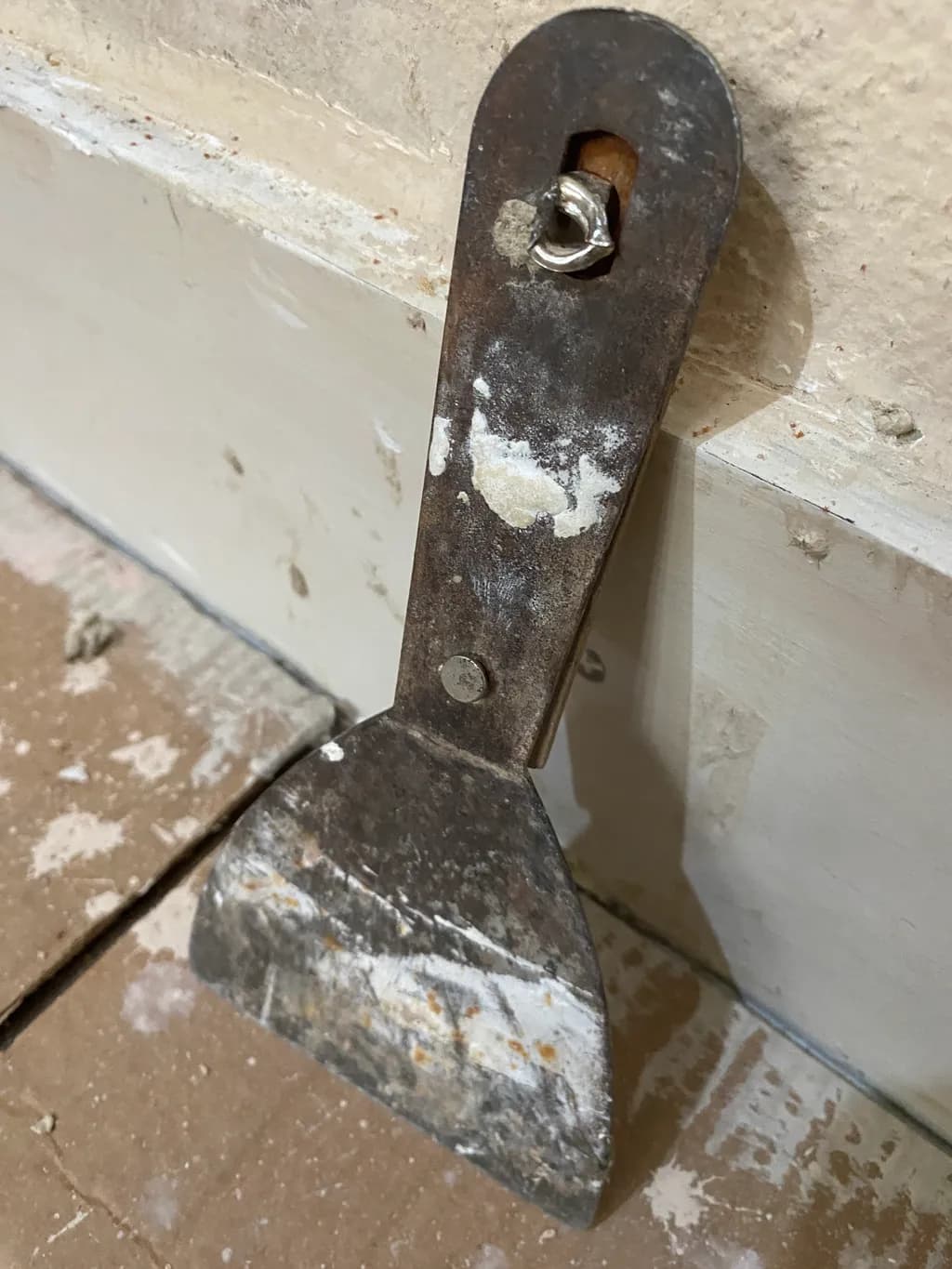 "Rustic Reflections: The Beauty of a Well-Used Scraper"