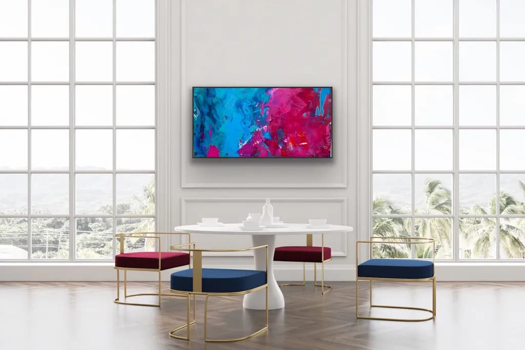 Vibrant Harmony: A Modern Abstract Journey Through Color and Light