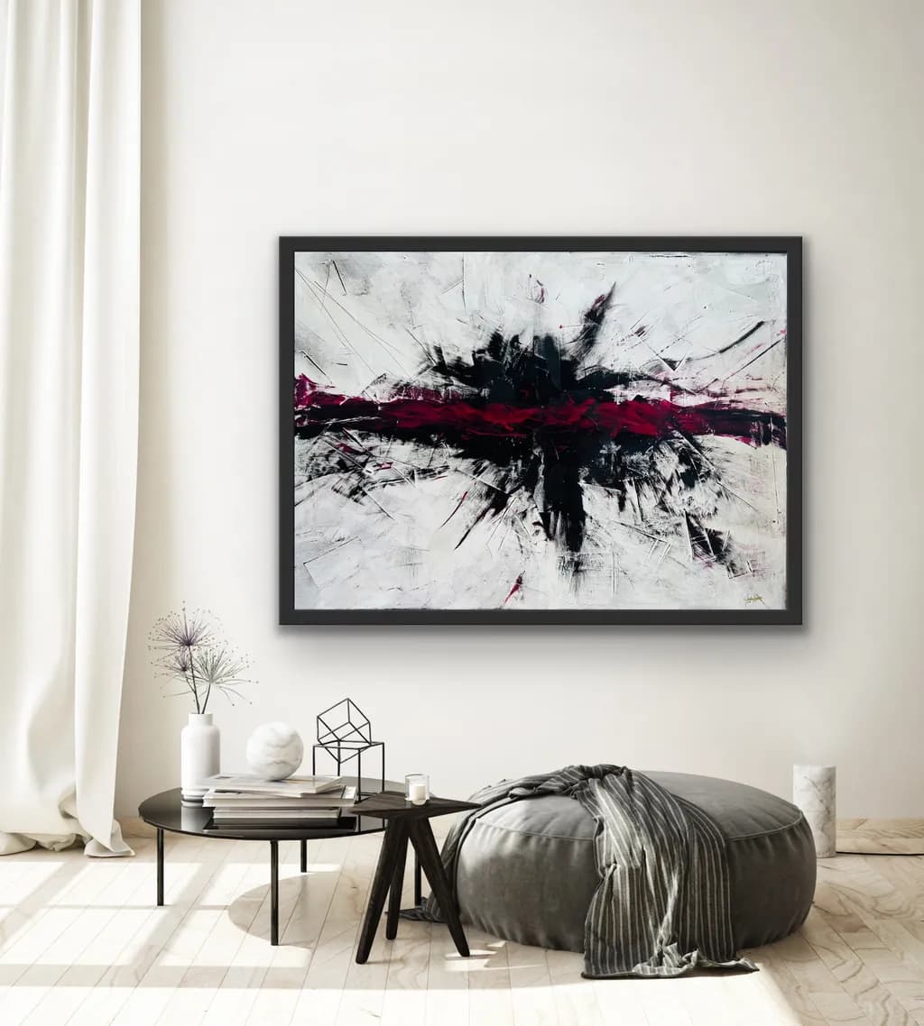 Dynamic Contrast: A Bold Exploration of Light and Shadow in Abstract Art