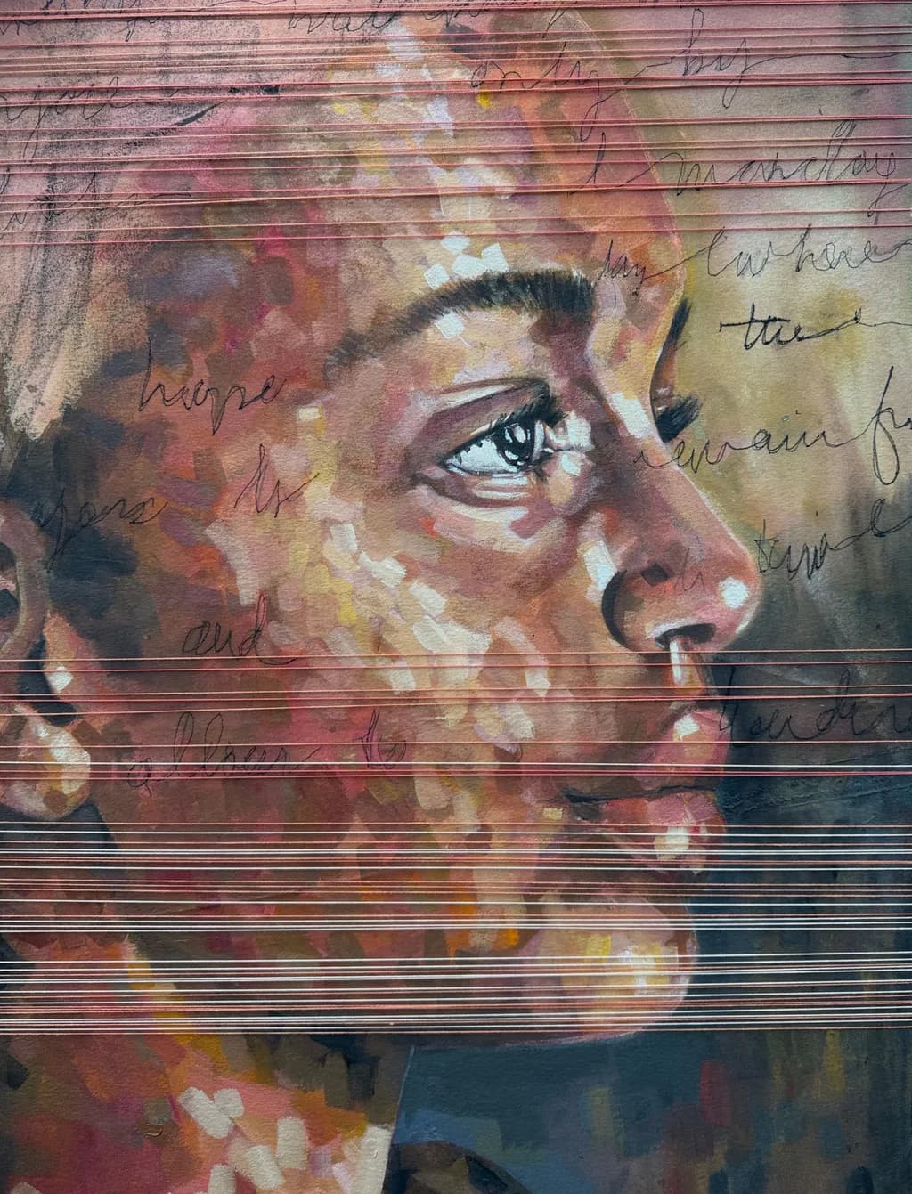Whispers of Hope: A Portrait of Resilience and Reflection