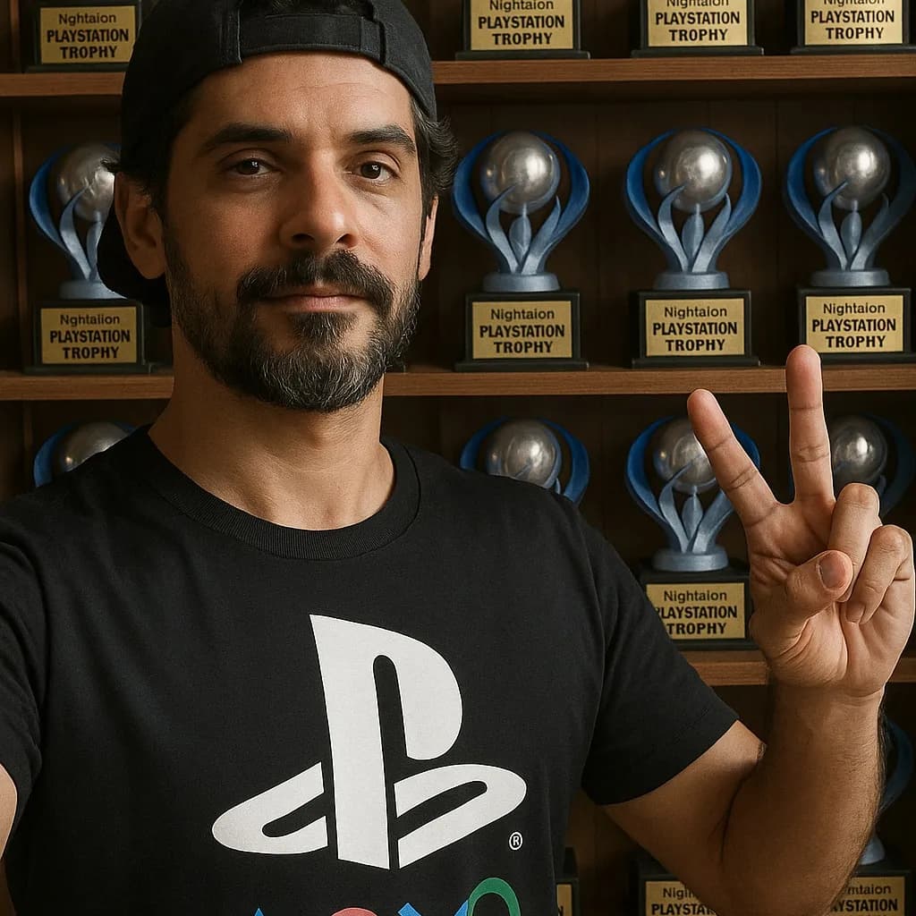 Gaming Triumph: A Portrait of Passion and Achievement in the World of PlayStation Trophies