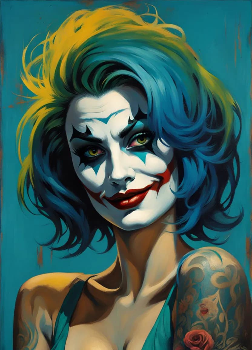 Vibrant Mischief: A Modern Twist on the Classic Clown Aesthetic