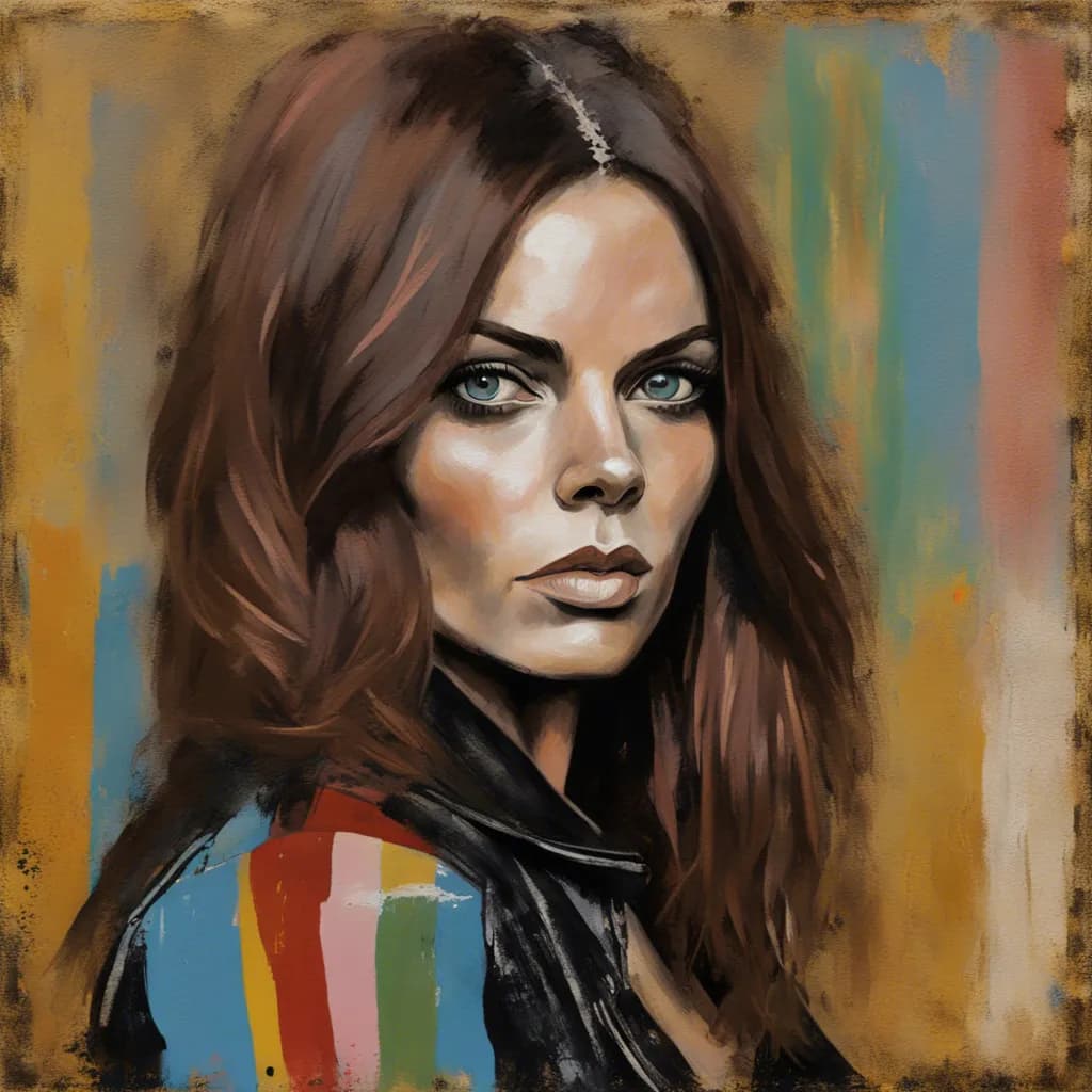 Whispers of Color: A Captivating Portrait of Strength and Elegance