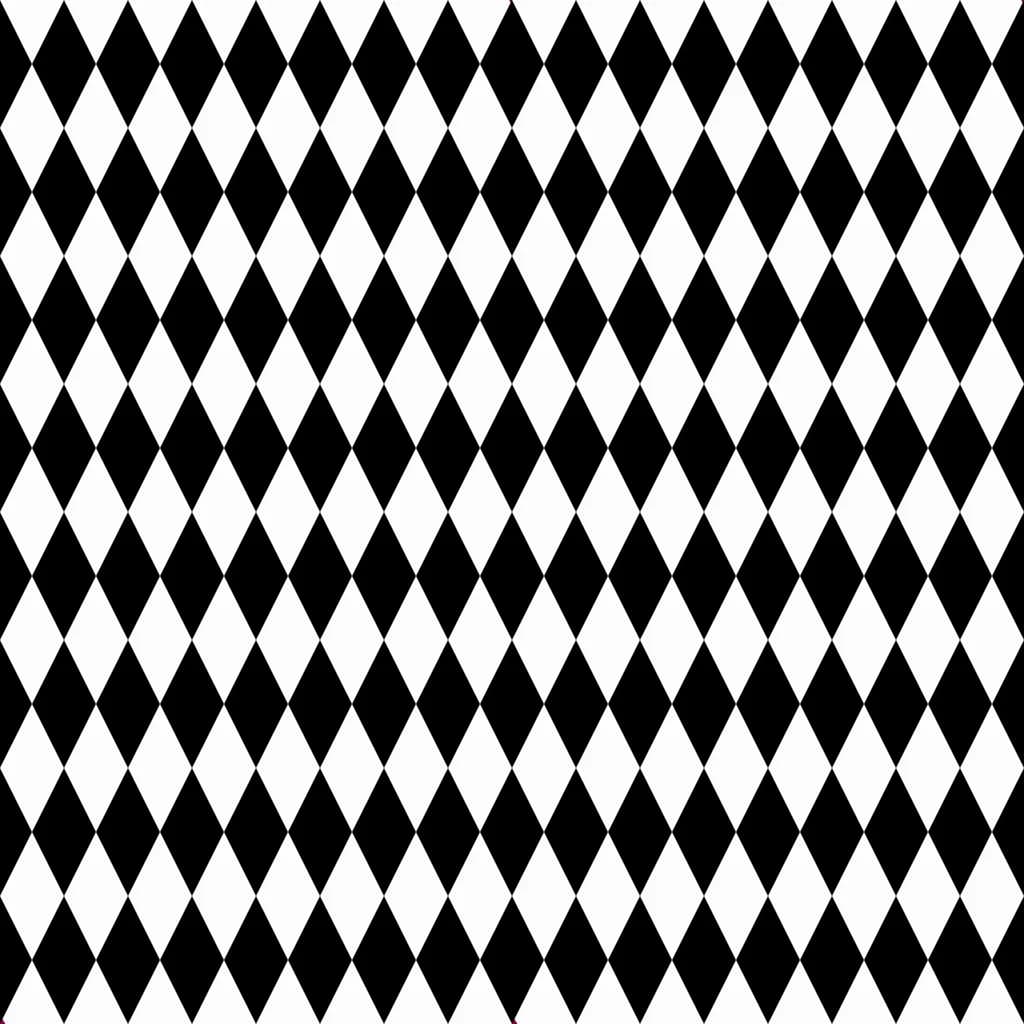 Dynamic Dance of Diamonds: A Bold Black and White Pattern for Modern Spaces