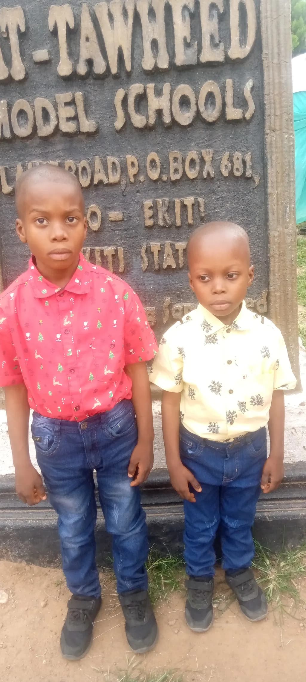 Two Young Scholars: A Portrait of Innocence and Curiosity at School