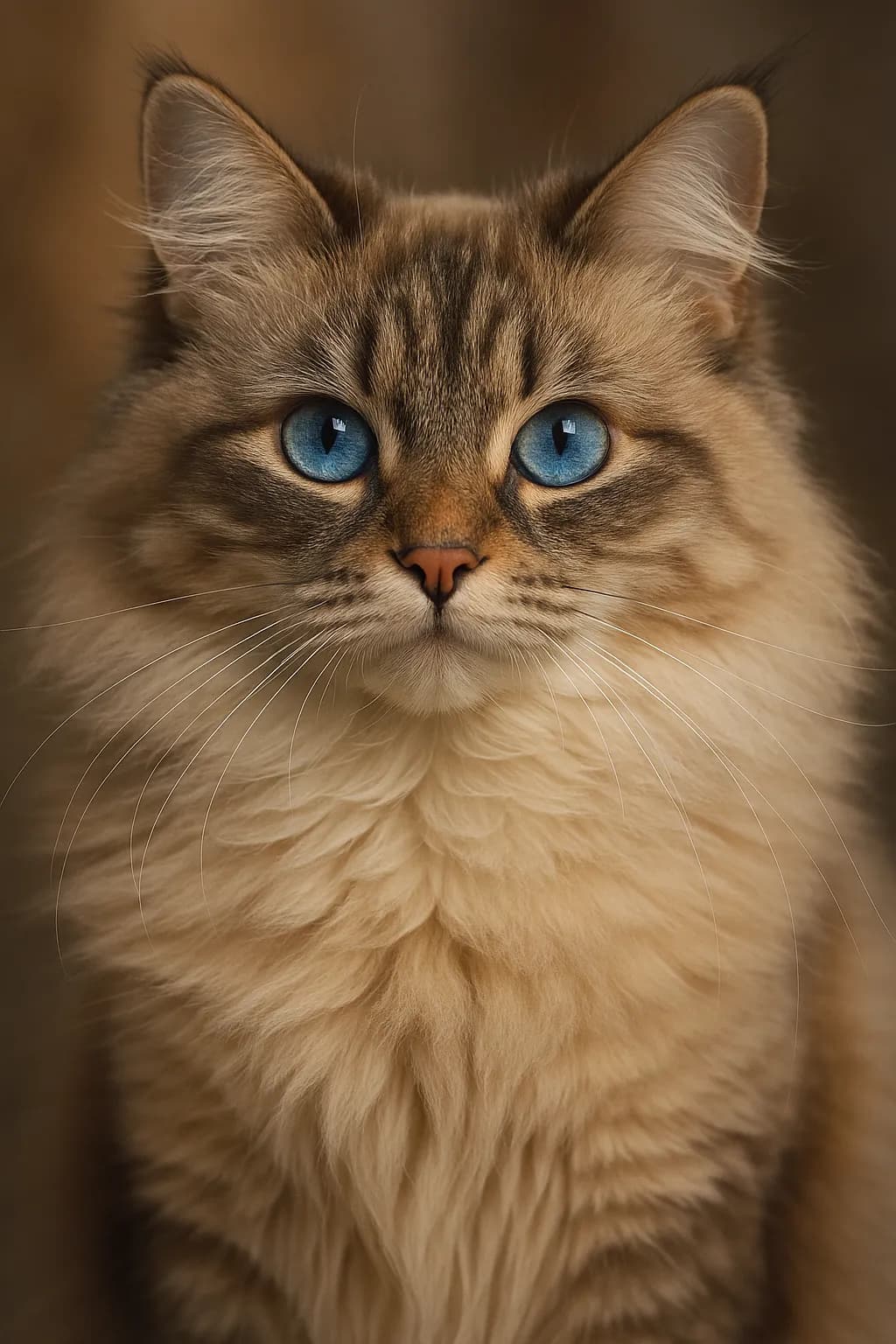 Whiskered Majesty: A Portrait of Elegance and Serenity in Feline Form