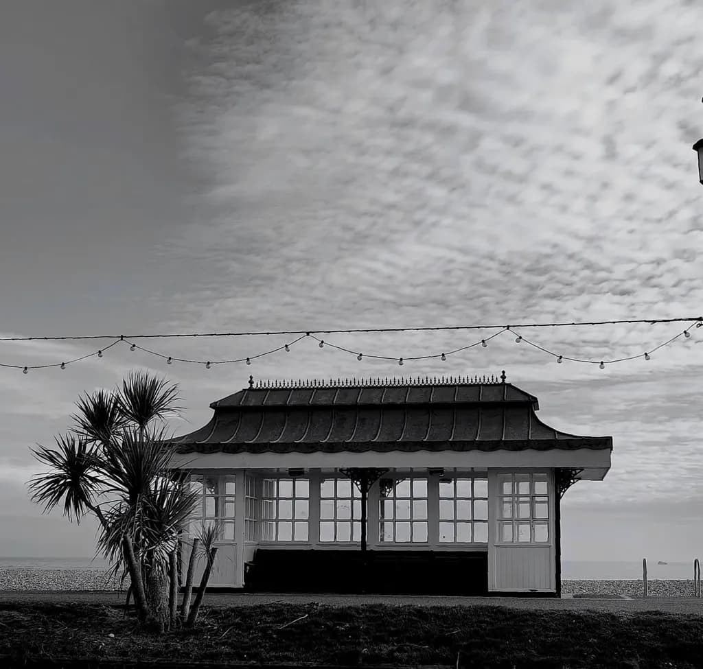 Serenity by the Shore: A Black and White Coastal Retreat