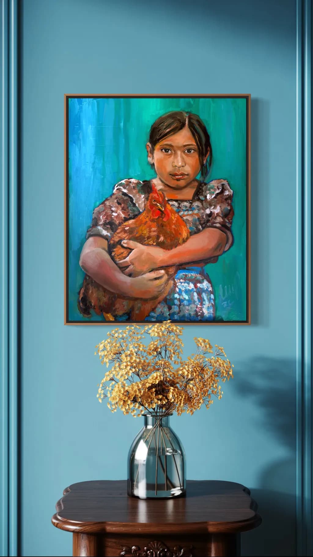 Girl with Chicken