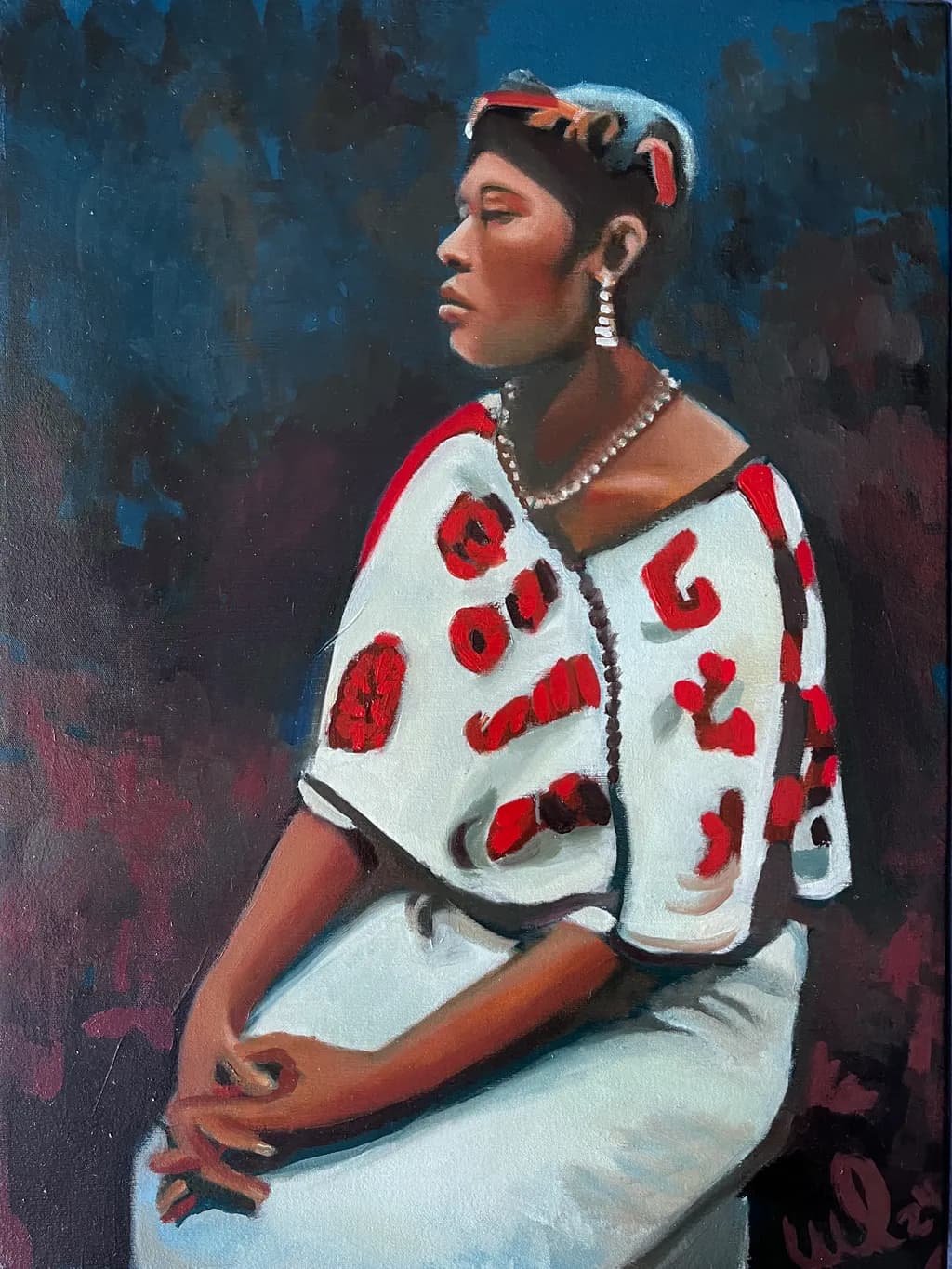 Seated Profile Portrait